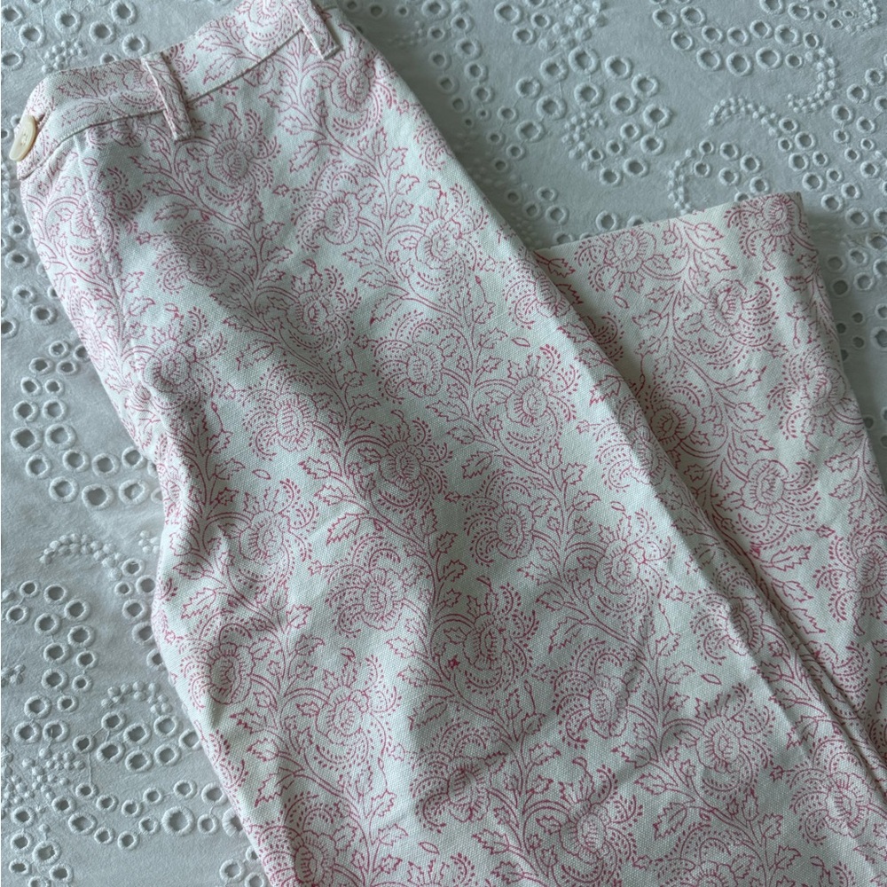 Pink Wide Leg Pants with Textured Design